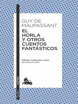 cover image of El Horla y otros cuentos fantásticos